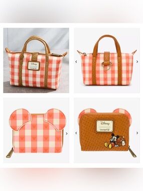 Loungefly Disney Mickey Mouse Picnic Basket Crossbody Bag & Wallet- Exclusive